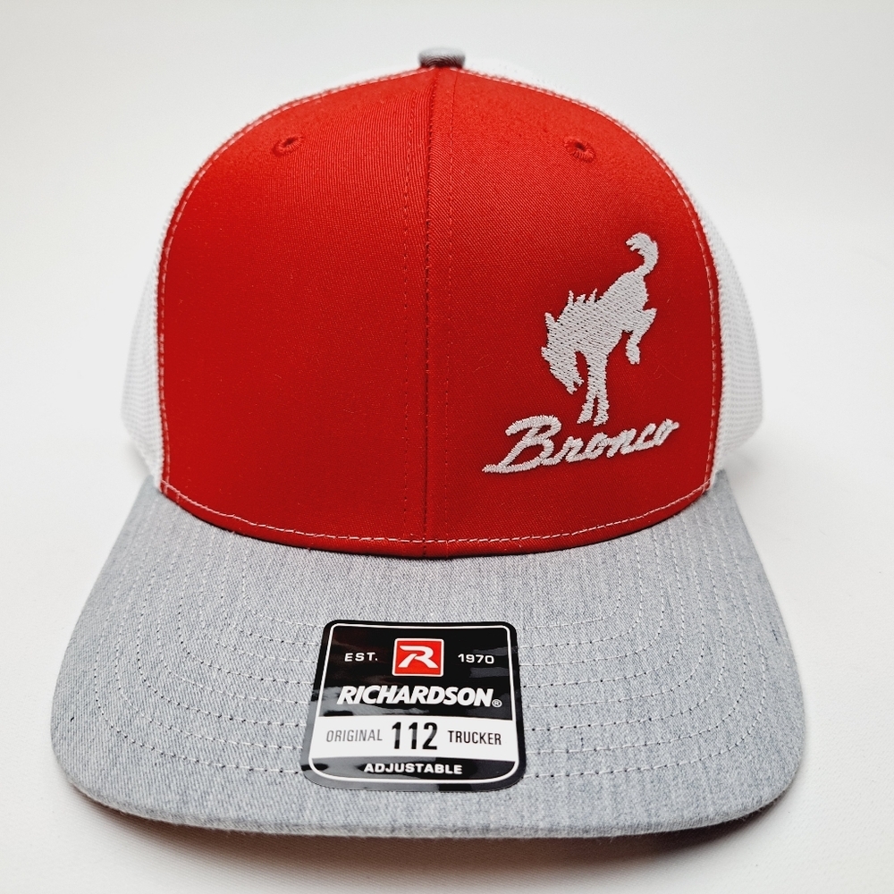 FORD Bronco Richardson 112 Trucker Mesh Snapback Hat Cap Embroidered